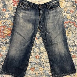 Vintage joes jeans capris, size wide leg, euc